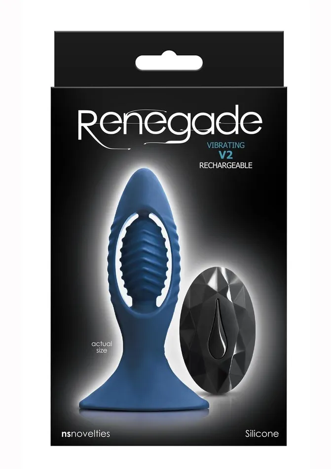 Renegade Male Sex Toys Renegade V2 Silicone Rechargeable Anal Plug with Remote Control