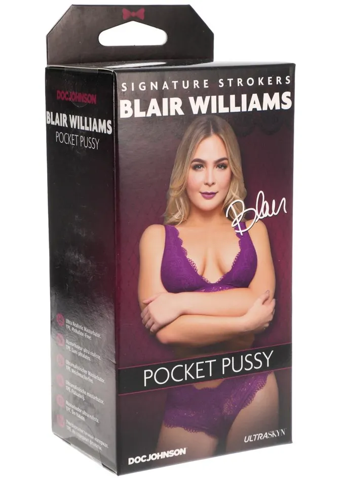 Signature Strokers Blair Williams Ultraskyn Pocket Masturbator Pussy Signature Strokers Male Sex Toys