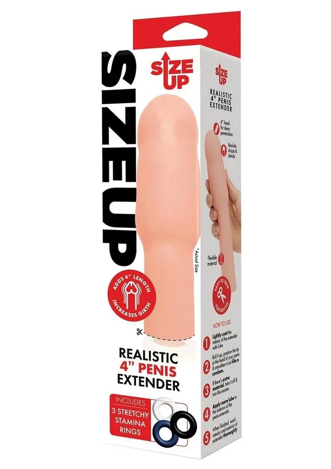 Size Up Male Sex Toys Size Up Extra Realistic Penis Extender