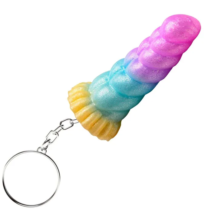 XR Brands Dildos Creature Cocks Mystique Unicorn Keychain Novelty Fantasy Dildo Keyring