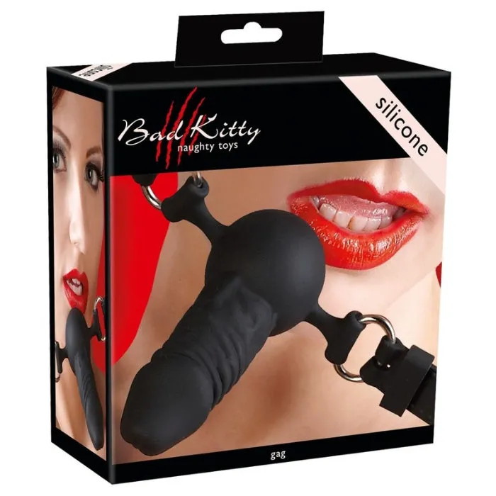 Bad Kitty Gag Ball with Mini Penis GRO Male Sex Toys