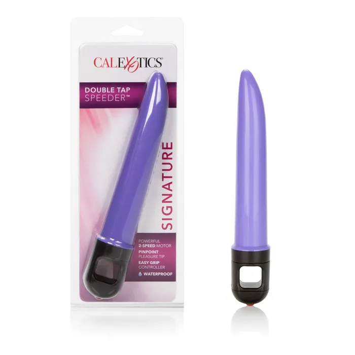 CalExotics Dildos Double Tap Speeder 65 Inches Purple