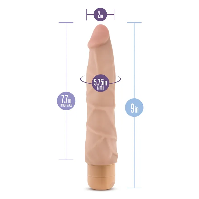 Dildos Blush Novelties Dr Skin Cock Vibe 1 Vibrating 9 Inch Dildo