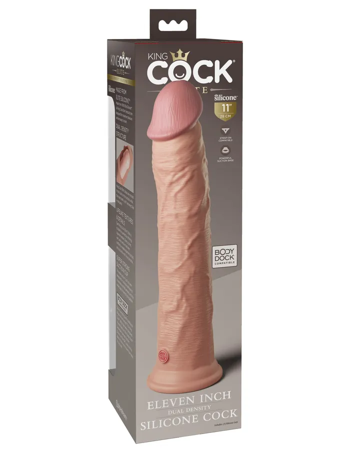 Dildos Pipedream Products King Cock Elite 11 In Dual Density Light