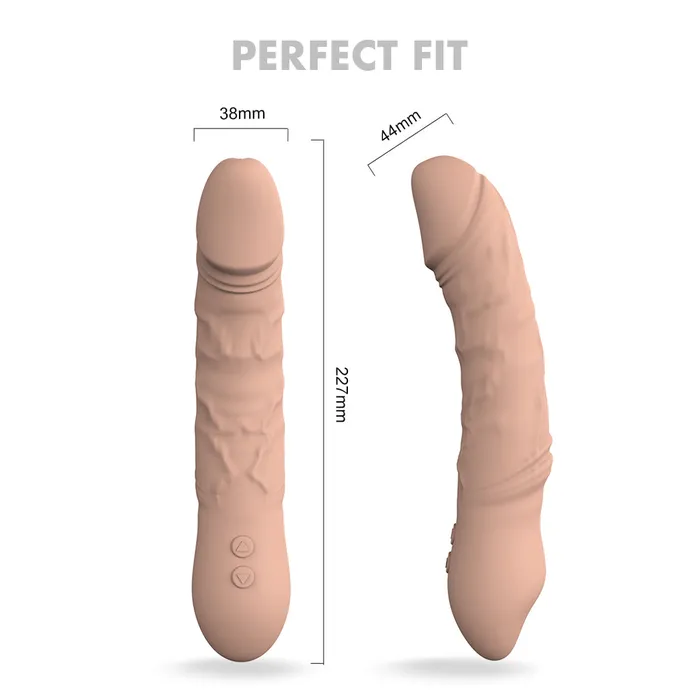 Dildos Shande KING Real Feel Rotating Dildo Vibrator 88 Inch