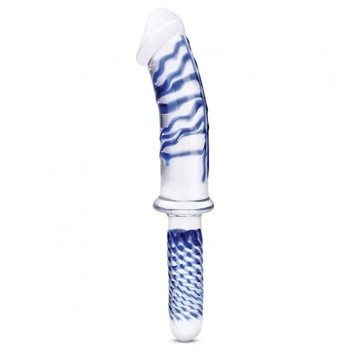 Electric Hustler Lingerie Dildos Glas 11in Realistic Double Ended Dildo W Handle