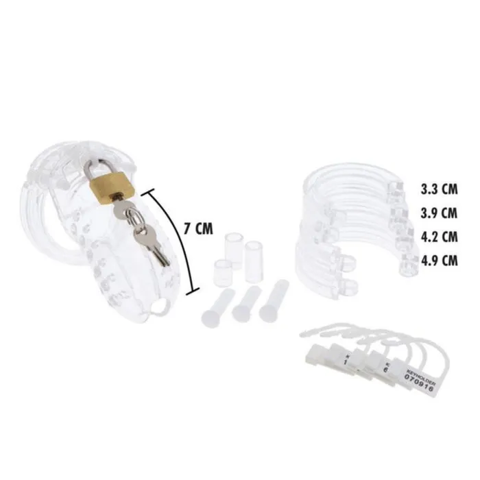 Hidden Desire Male Sex Toys Hidden Desire Extreme Acrylic Chastity Cock Cage Clear