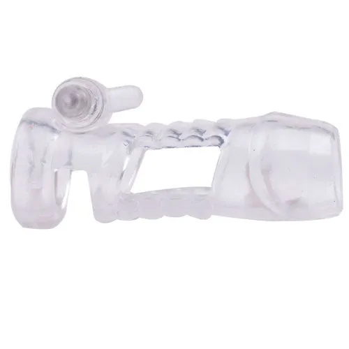 Male Sex Toys Various brands Vibrating Penis Sleeve Clear