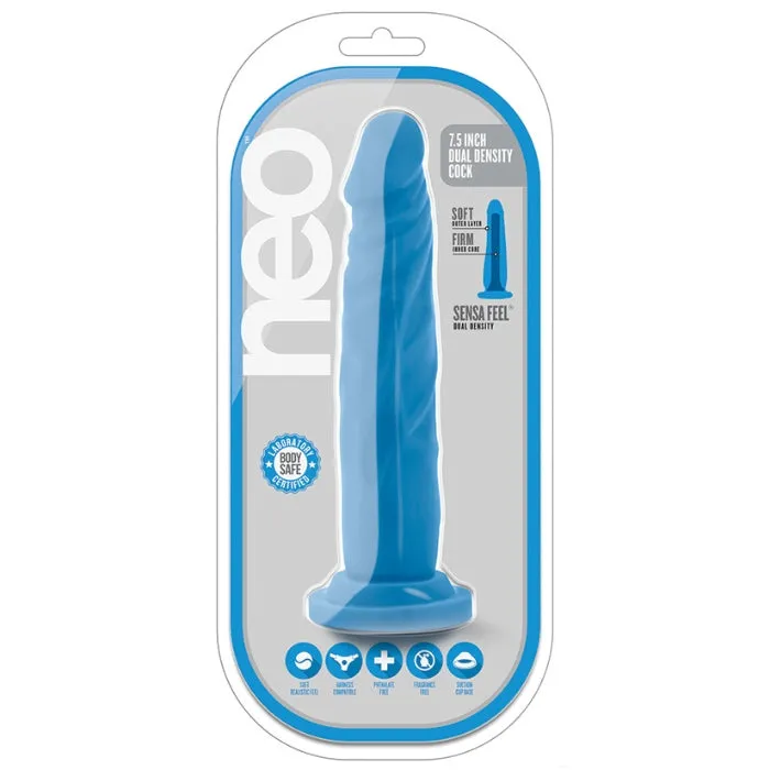 Neo Dual Density Dildo Neon Blue 75 HOL Dildos