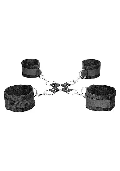 SHOTS AMERICA Male Sex Toys Velcro Hogtie With Hand And Ankle Cuffs