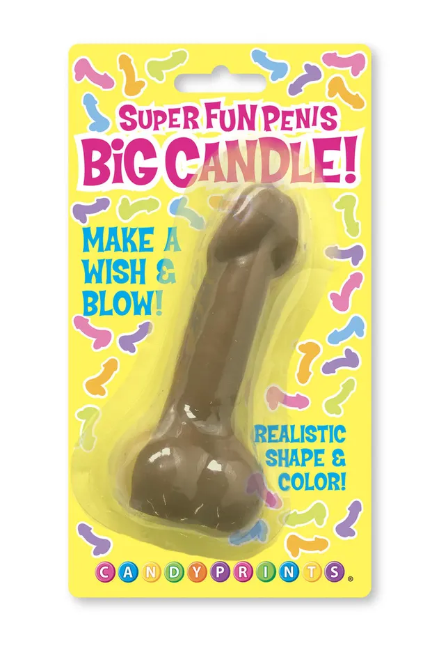 Super Fun Big Penis Candle Brown Little Genie Male Sex Toys