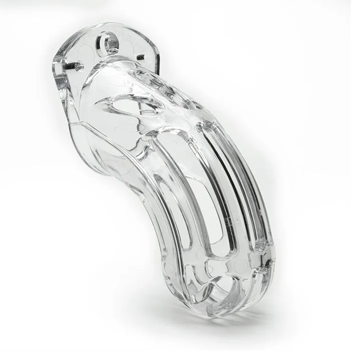 The Curve Kit 375in Clear Cock Cage CBX Male Chastity Male Sex Toys