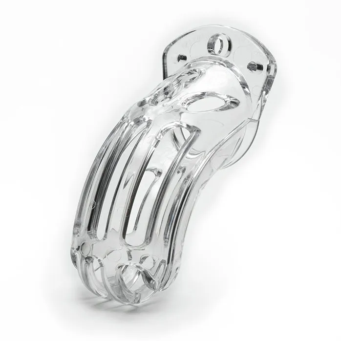 The Curve Kit 375in Clear Cock Cage CBX Male Chastity Male Sex Toys