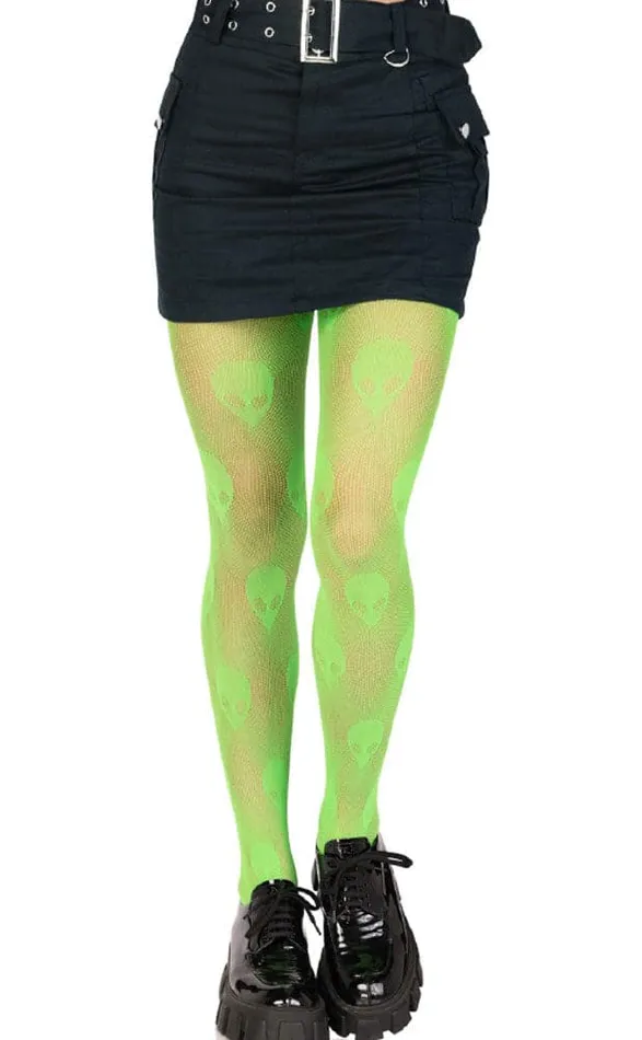 Dildos Leg Avenue Alien Net Tights One Size Green