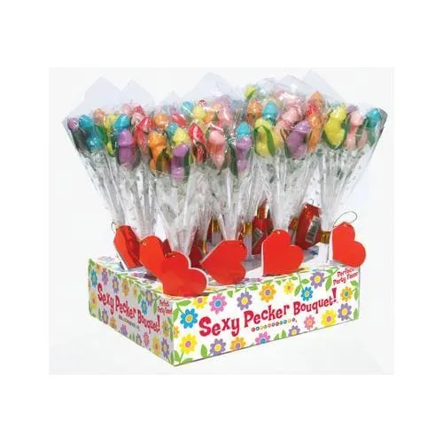 Little Genie Male Sex Toys Candy Penis Bouquet 12 Piece Display