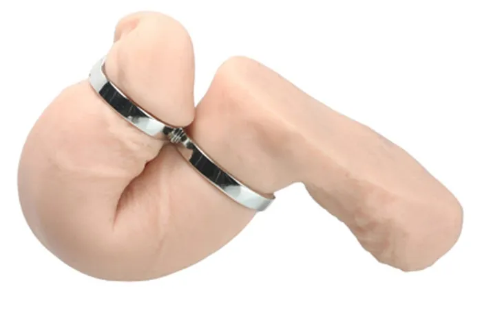 Male Sex Toys XR Brands Master Series The Twisted Penis Chastity Cock Ring Bulk