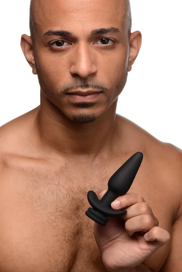 XR Brands Tailz Male Sex Toys Interchangeable 10x Vibrating Small Silicone Anal Silicone Anal Plug With Remote