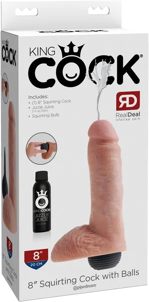 8 Squirting Cock With Balls Flesh Pipedreams Dildos