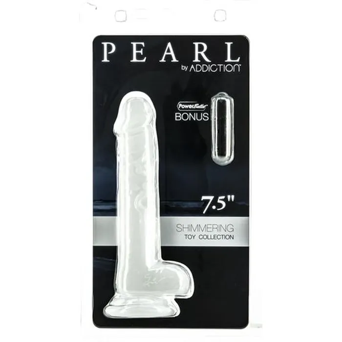 Addiction Dildos Pearl Dildo 75in Pearl White