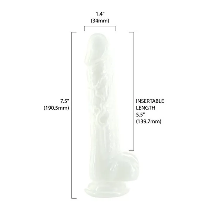 Addiction Dildos Pearl Dildo 75in Pearl White