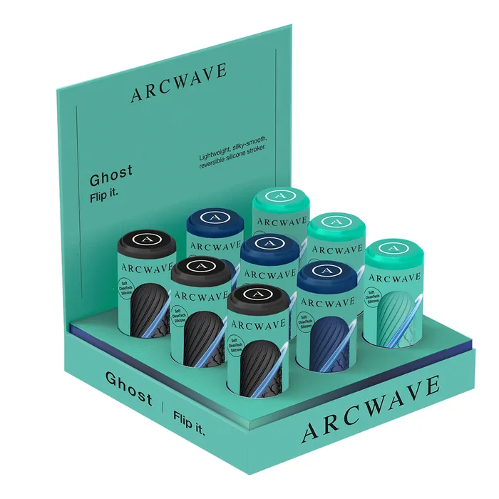 Arcwave Ghost Pocket Stroker Counter Display 9pk Arcwave Male Sex Toys