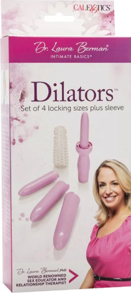 California Exotic Novelties Male Sex Toys Dr Laura Berman Dilators Set Of 4 Locking Sizes Plus Sleeve Lavendar