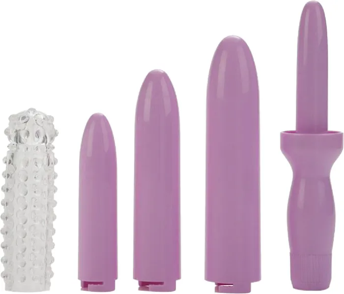 California Exotic Novelties Male Sex Toys Dr Laura Berman Dilators Set Of 4 Locking Sizes Plus Sleeve Lavendar