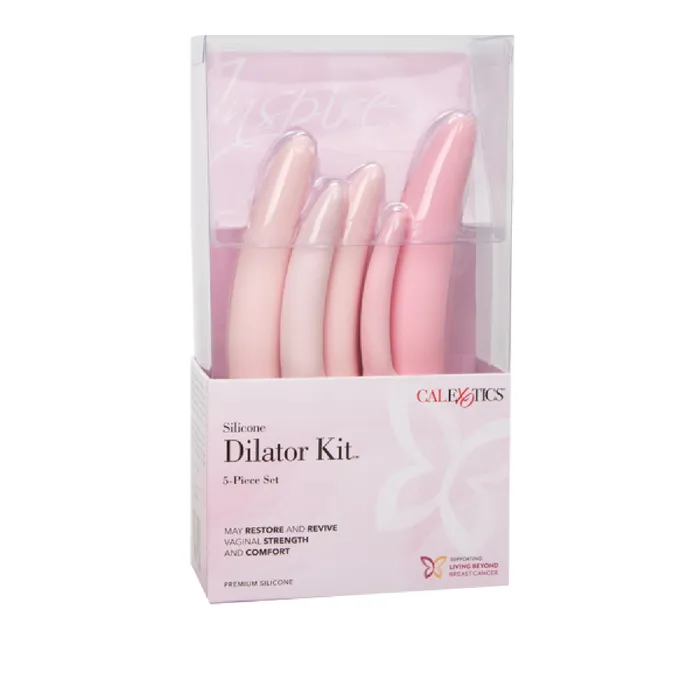 Couples Inspire Silicone Dilator 5Piece Set Adult Sex Toy Sexual Health Aid Pink California Exotic Novelties