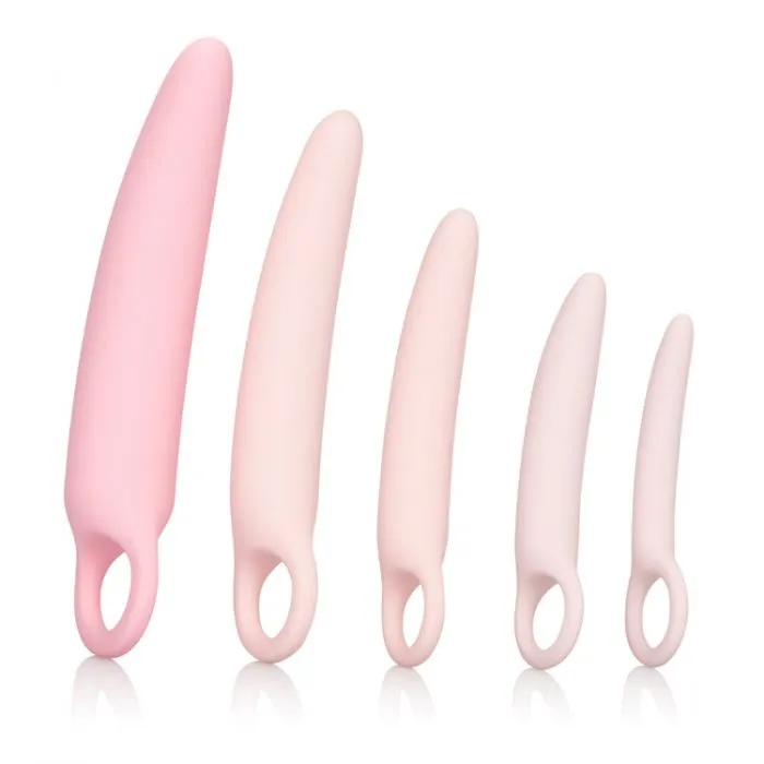 Couples Inspire Silicone Dilator 5Piece Set Adult Sex Toy Sexual Health Aid Pink California Exotic Novelties