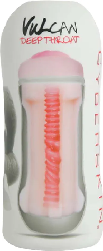 Couples Topco Sales CyberSkin Vulcan Deep Throat Cream Sex Toy Adult Pleasure