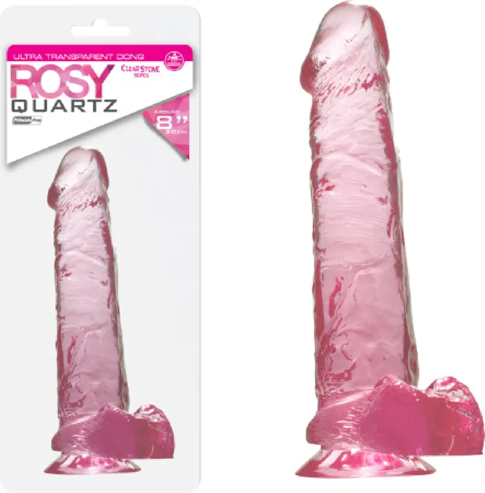 Dildos Nanma Quartz 8 Dong Rosy Pink Dildo Sex Adult Pleasure Orgasm