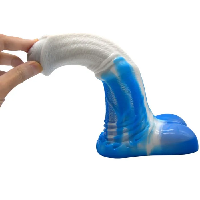 FAAK Horse Dildo BlueWhite Dildos