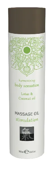 Hot Shiatsu Massage Oil Stimulation Lotus And Coconut Oil 100ml Couples