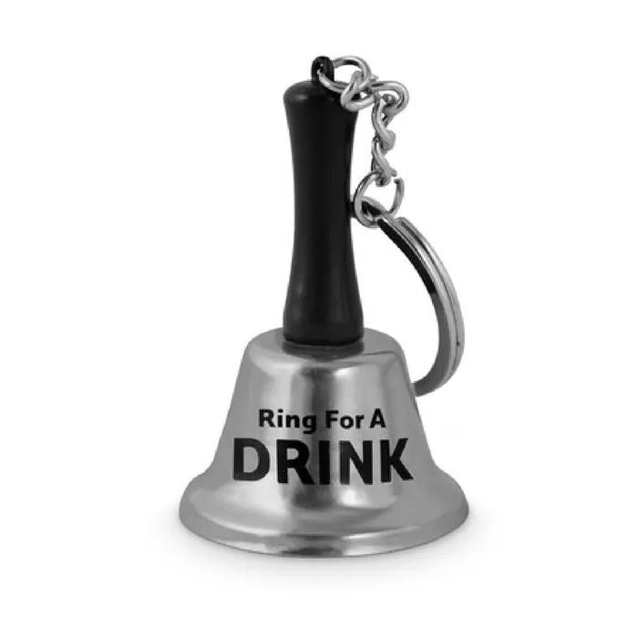 Landmark Concepts Couples Ring For A Drink Keyring Bell Silver Sex Adult Pleasure Orgasm