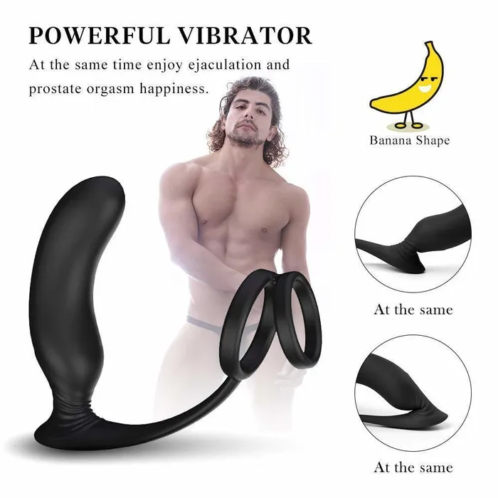 Male Sex Toys Javaughn69ways Anal With Cock Ring And Ball Loop Remote Control 10 Vibration Modes Prostate Stimulator