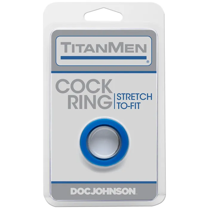 Male Sex Toys TitanMen Cock Ring Blue