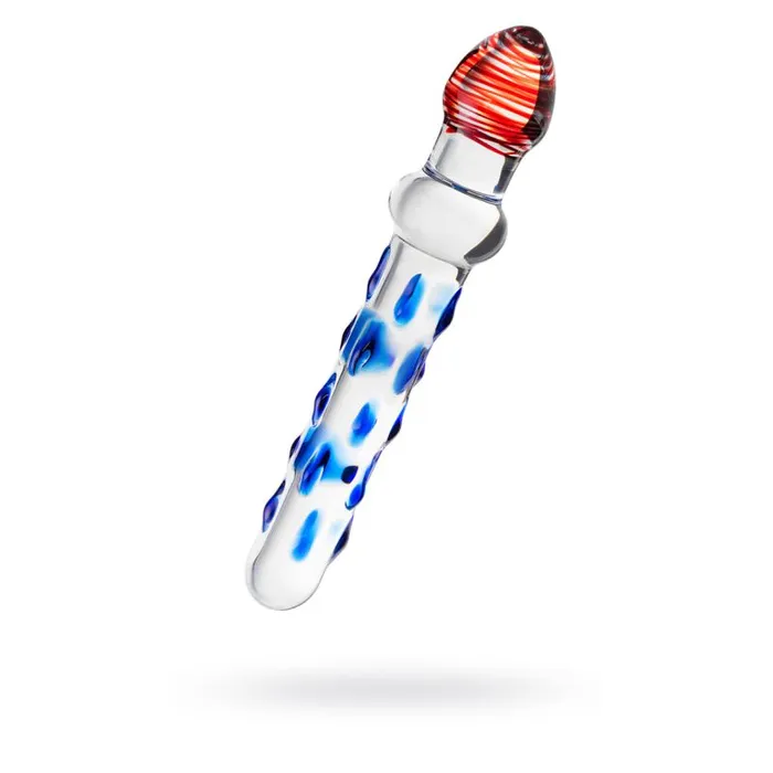 Sexus Glass Dildos Sexus Glass Dildo BlueRed 20 cm