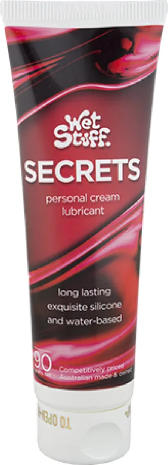 Wet Stuff Secrets Tube 90g Lube Sex Toy Adult Orgasm Gel Works Couples