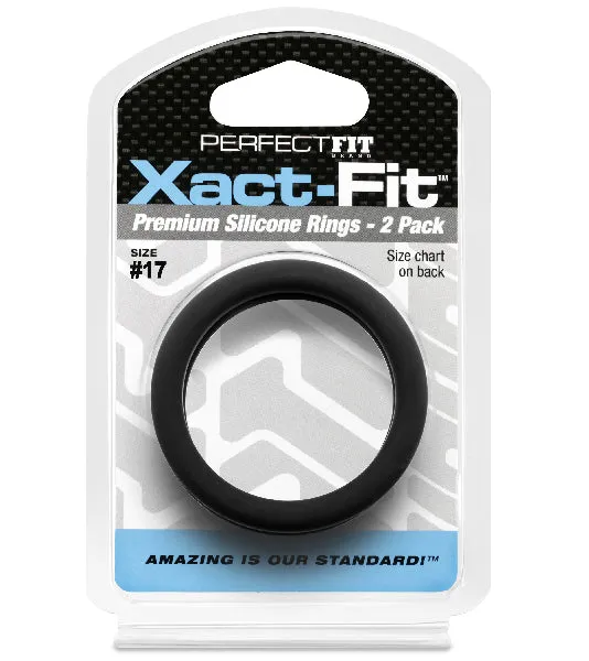 XactFit 17 17in 2Pack Cock Ring PerfectFit Male Sex Toys