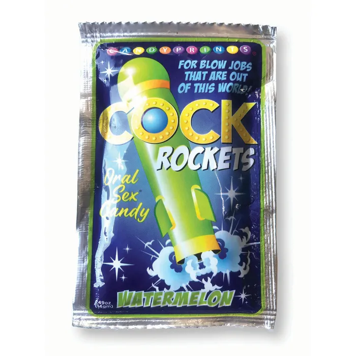 Dildos Cock Rockets Watermelon Watermelon Flavoured Oral Sex Candy 15 grams Little Genie