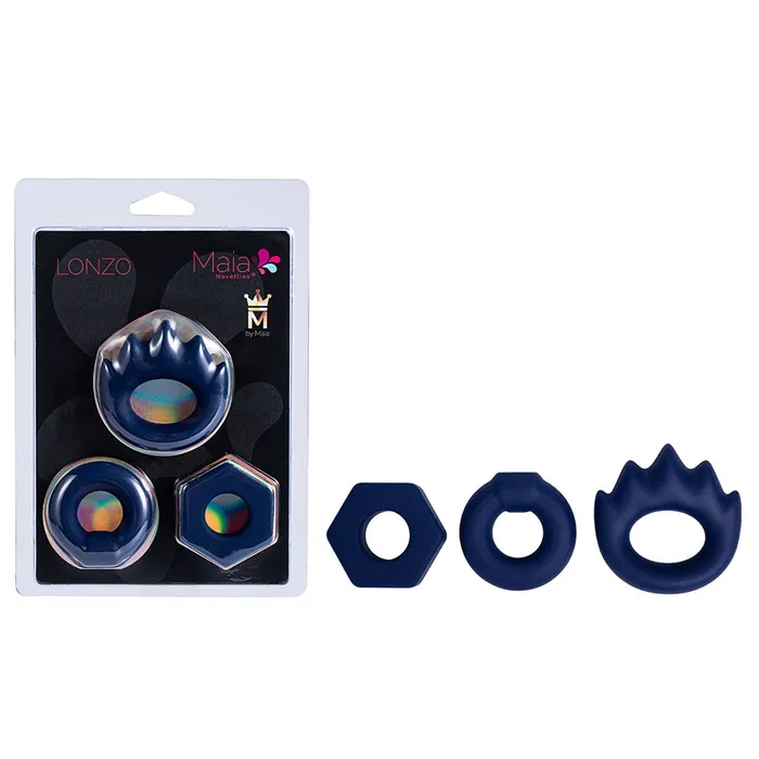 Maia Toys Male Sex Toys Maia LONZO Silicone Cock Rings Set of 3