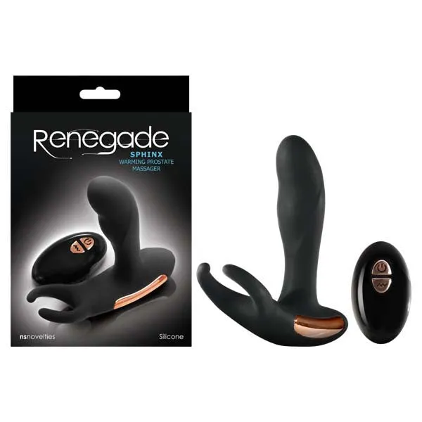 NS Novelties Male Sex Toys Renegade Sphinx 13 cm 51 USB Rechargeable Warming Prostate Massager with Wireless Remote