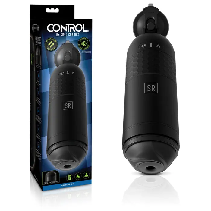 Sir Richards Control PowerBator USB Rechargeable Thrusting Heating Masturbator with Audio Pipedream Male Sex Toys