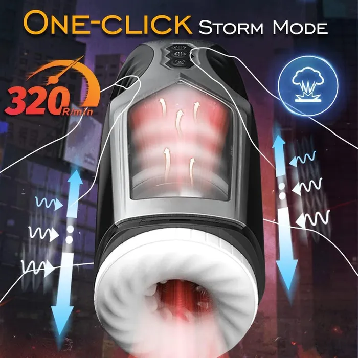 soniker Male Sex Toys Automatic Male Telescopic Masturbator Penis Stroker Thrusting Rotating Electric Vagina Pocket Pussy Cup