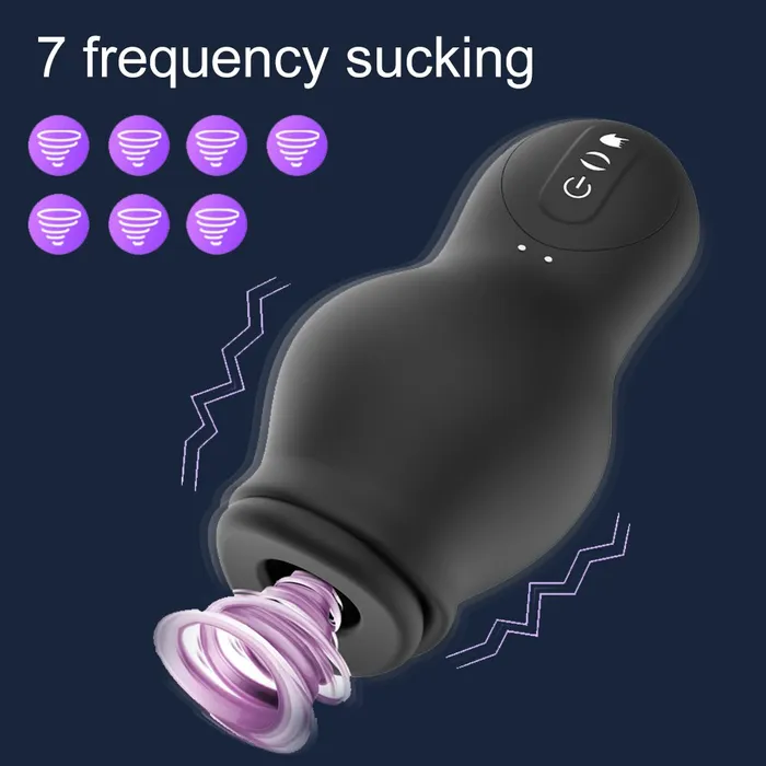 soniker Male Sex Toys Male Masturbator 7 Speed Sucking Vibration Blowjob Machine Vagina Masturbation Cup