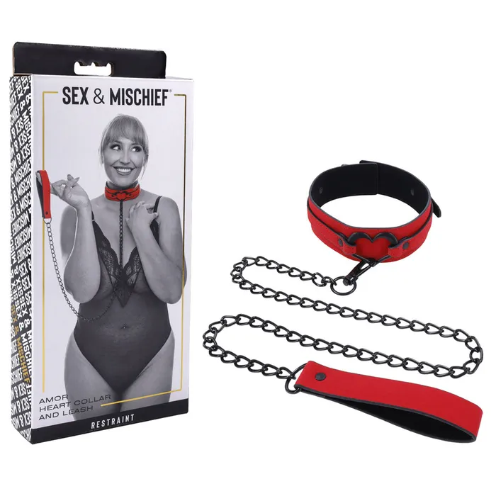 Sportsheets Couples Sex Mischief Amor Collar and Leash Restraint