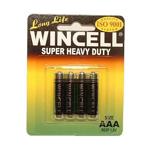 WincellWinmax Male Sex Toys Wincell AAA Super Heavy Duty Batteries Super Heavy Duty Batteries AAA 4 Pack